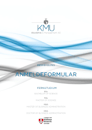 Anmeldeformular: KMU Akademie - Middlesex University - Fernstudium | Bachelor, Master, Doktorat